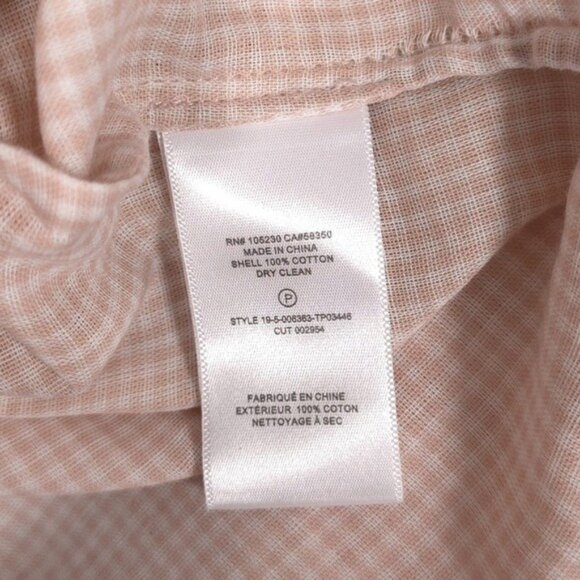 NWT Joie DIA Cotton Top Shell Pink Plaid Size XS - Picture 14 of 14